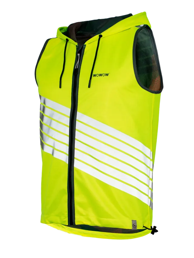 giacca-riflettente-wowow-three-sixty-giallo-fluorescente-per-pendolari-urbani image 1