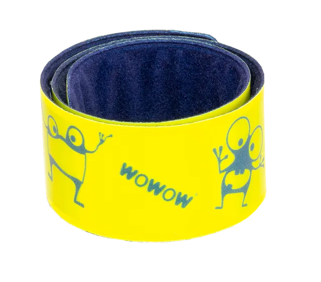 wowow-goyo-snap-wrap-giallo-fluorescente-bracciale-riflettente-con-banda-in-acci image 1