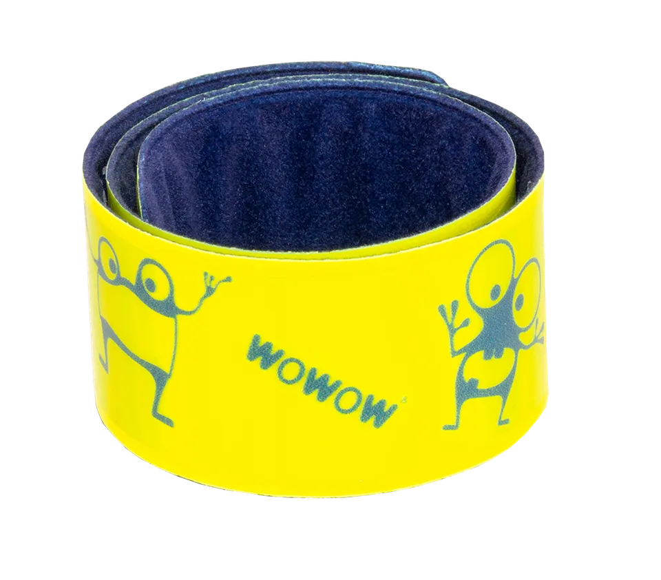wowow-goyo-snap-wrap-giallo-fluorescente-bracciale-riflettente-con-banda-in-acci image 1