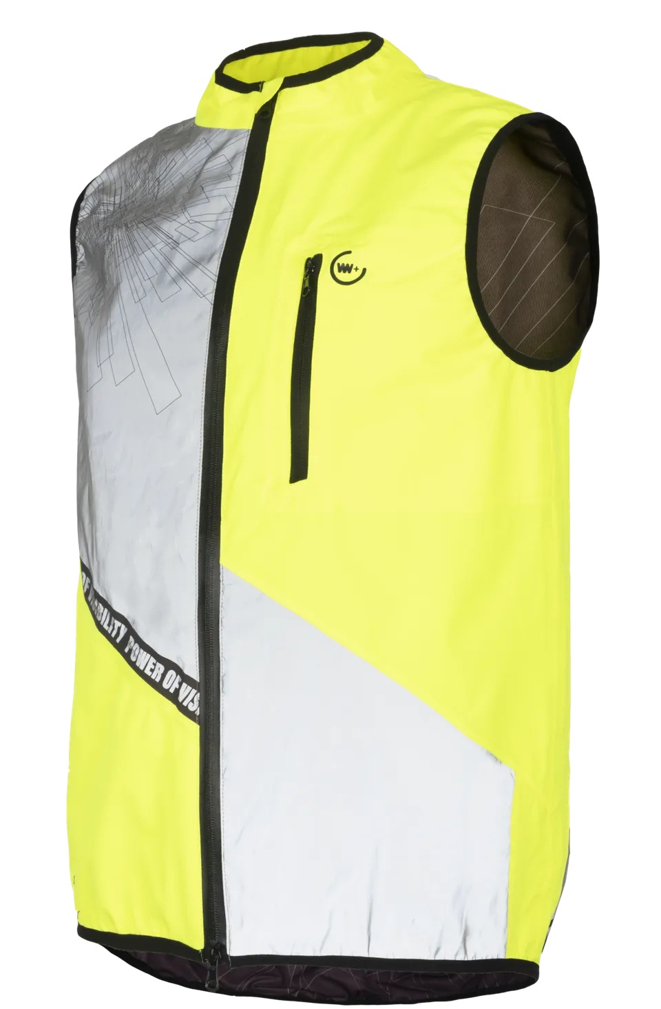 wowow-road-town-giacca-gialla-fluorescente-antivento-con-riflessi image 1