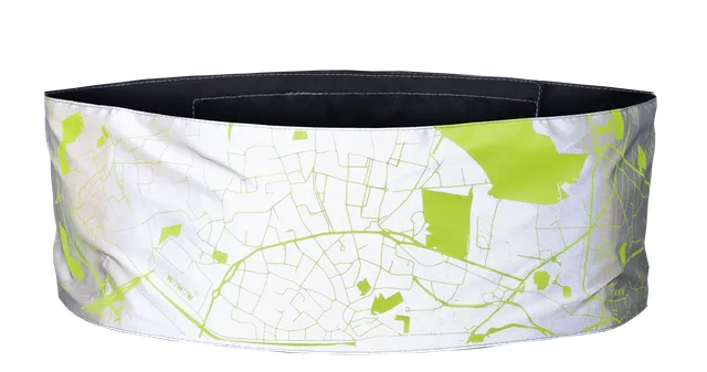 wowow-wrap-it-city-map-fascia-riflettente-total-black-per-visibilit-e-sicurezza image 1