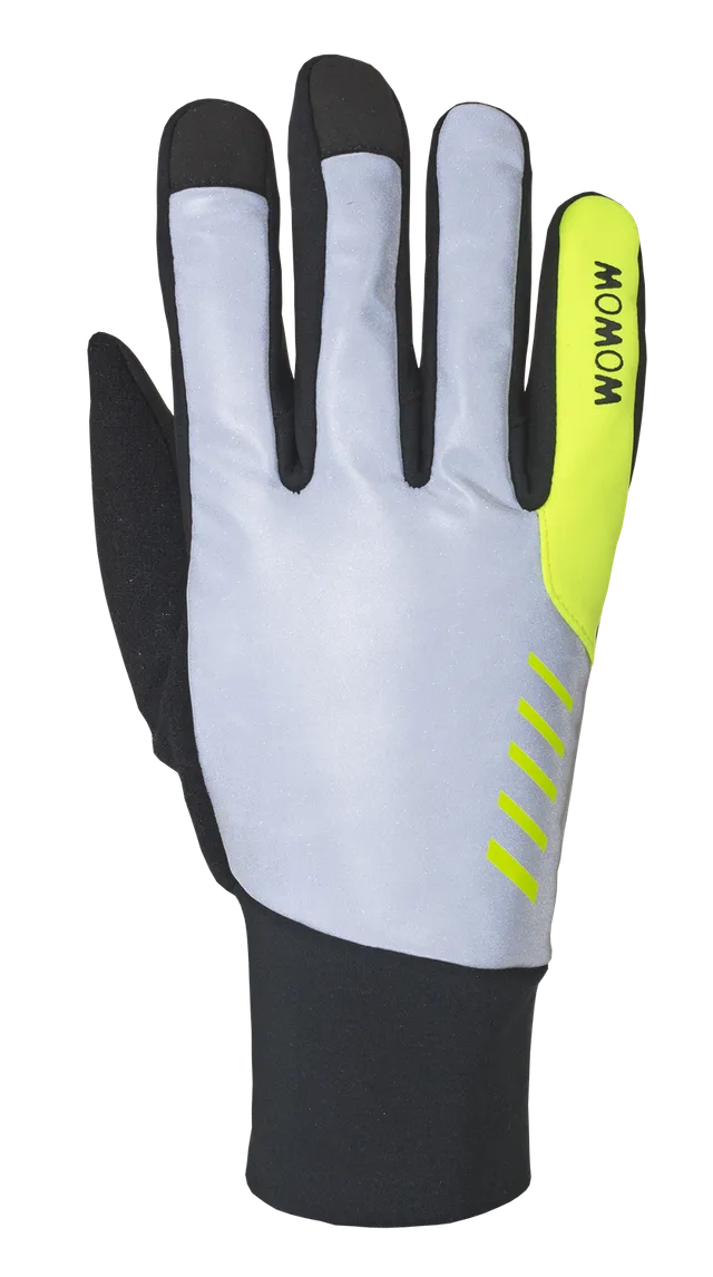 wowow-night-stroke-glove-guanto-invernale-windproof-bike-flameato-giallo-con-rif image 1