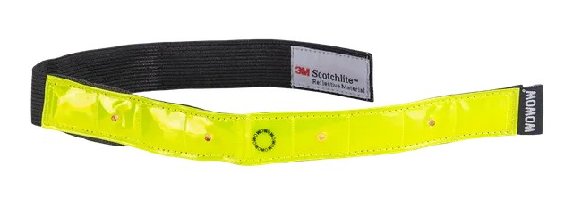 wowow-smart-bar-bracciale-led-giallo-fluorescente-riflettente image 1