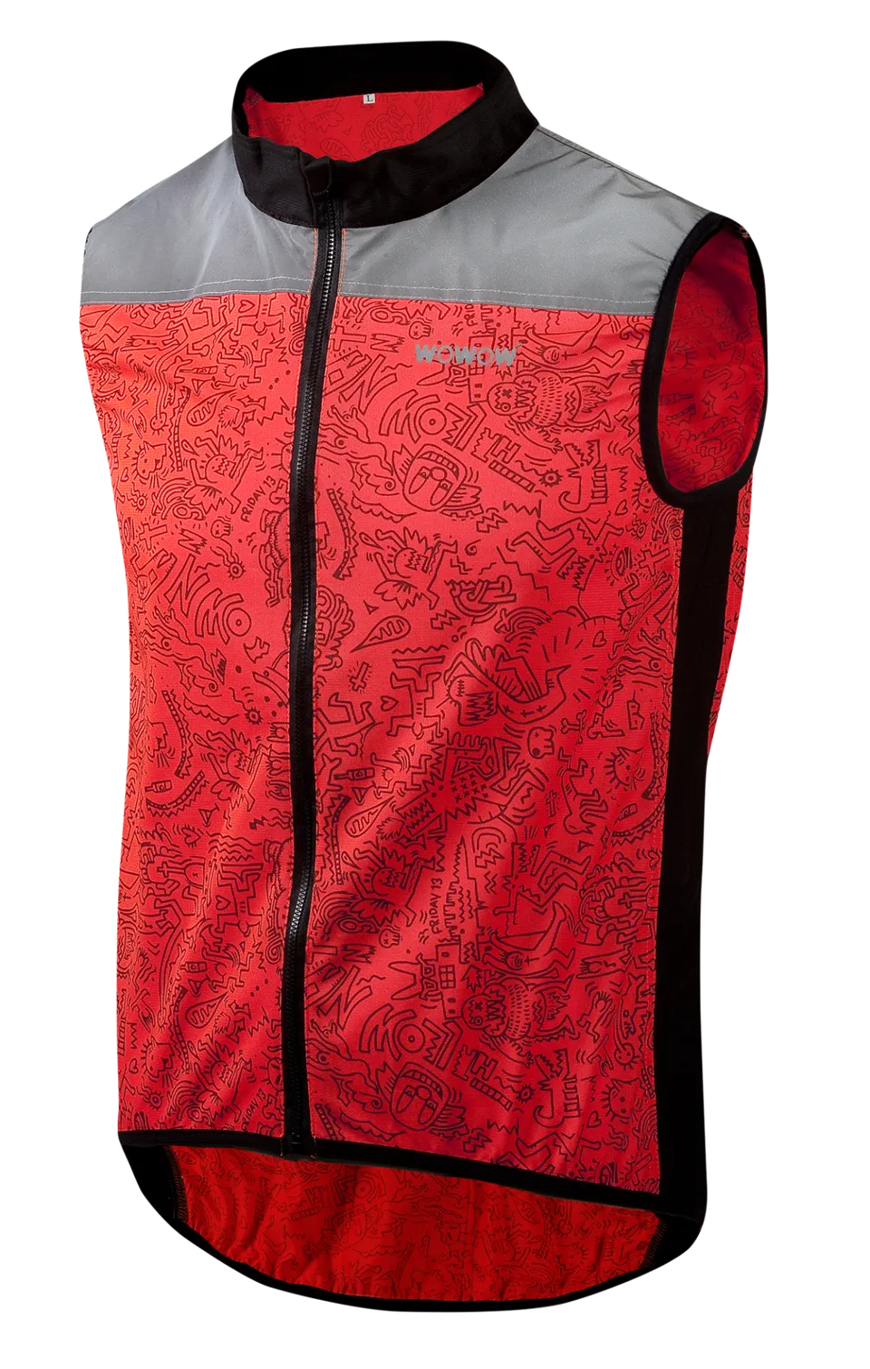 wowow-rebel-jacket-raceviz-giacca-da-ciclismo-fluorescente-riflettente image 1