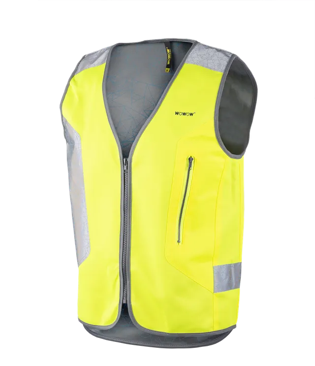 wowow-tegra-giacca-gialla-fluo-con-led image 1