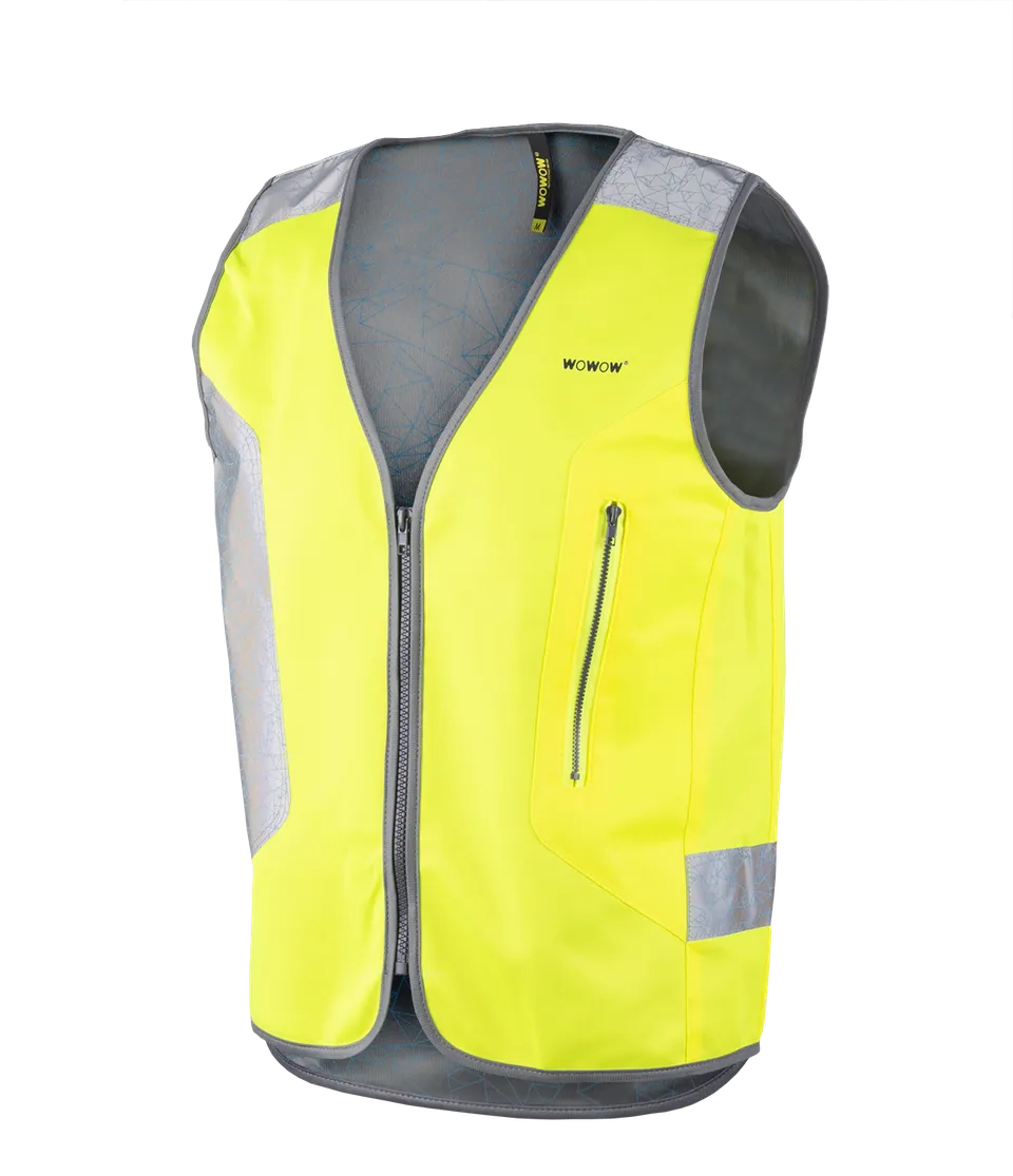wowow-tegra-giacca-gialla-fluo-con-led image 1
