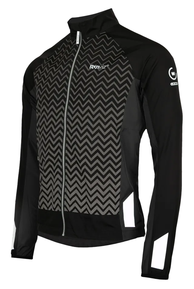 wowow-light-runner-jacket-giacca-da-running-riflettente-nera image 1