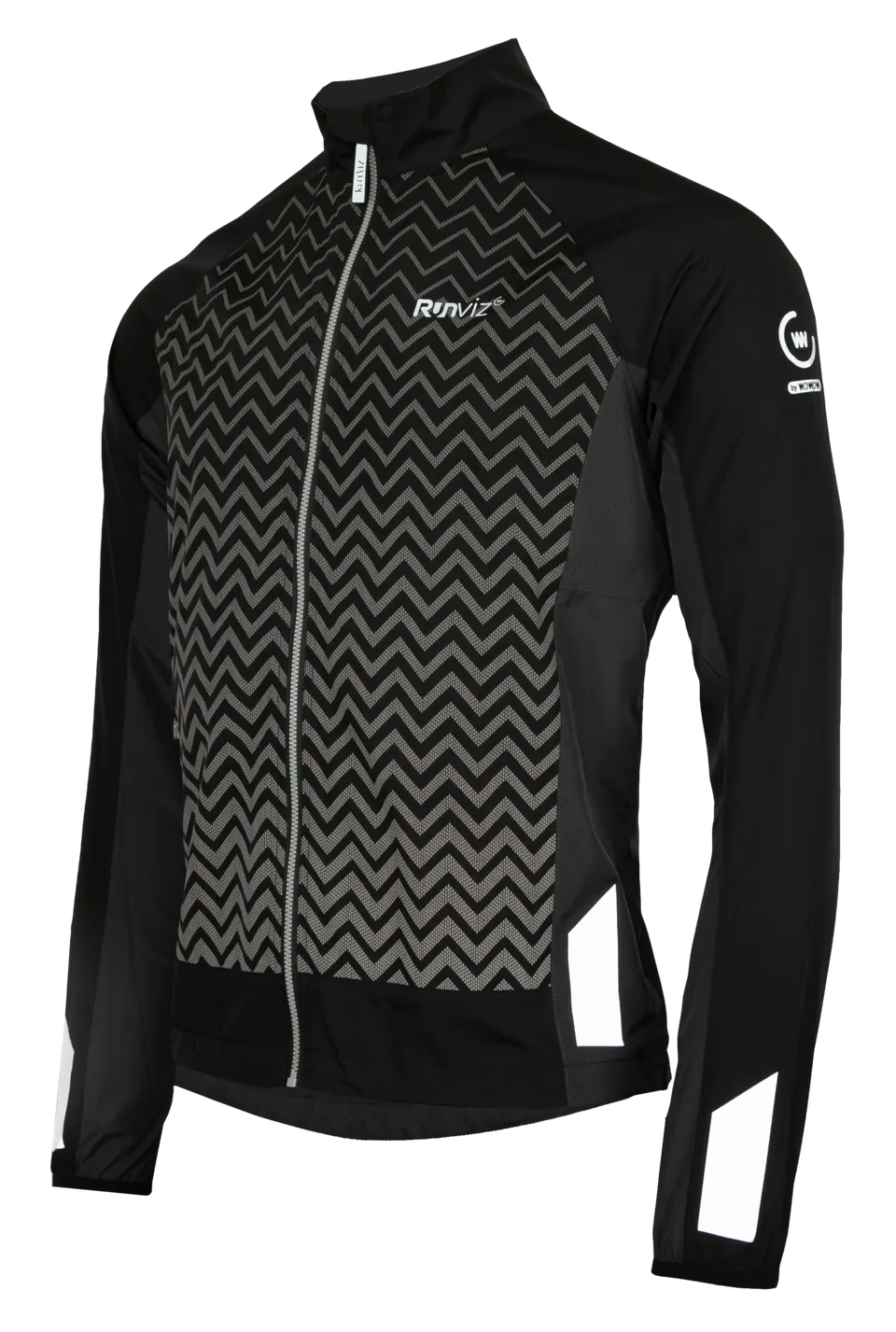 wowow-light-runner-jacket-giacca-da-running-riflettente-nera image 1