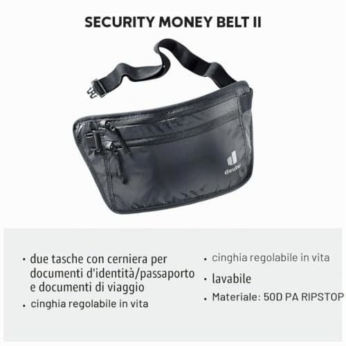 deuter-security-money-belt-ii-marsupio-portadocumenti-con-cintura-regolabile-uni image 5
