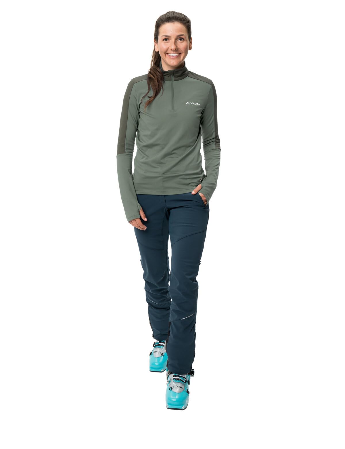 vaude-women-s-livigno-halfzip-ii-t-shirt-tecnica-donna image 7