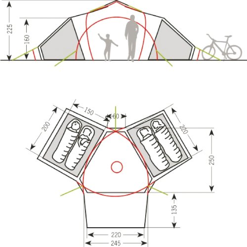 vaude-tenda-badawi-4-persone-tenda-familiare-spaziosa-con-struttura-innovativa image 4