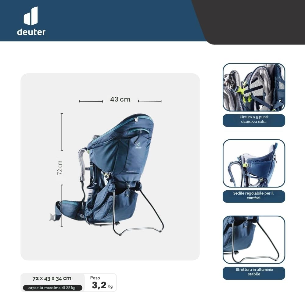 deuter-kid-comfort-zaino-porta-bambino image 8