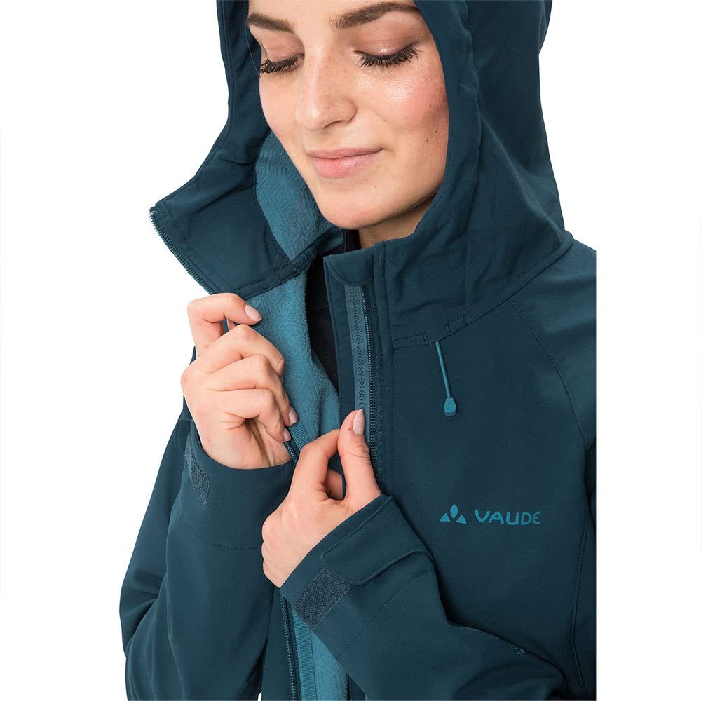 vaude-skomer-softshell-giacca-donna-cappotto-softshell-con-cappuccio-regolabile image 5
