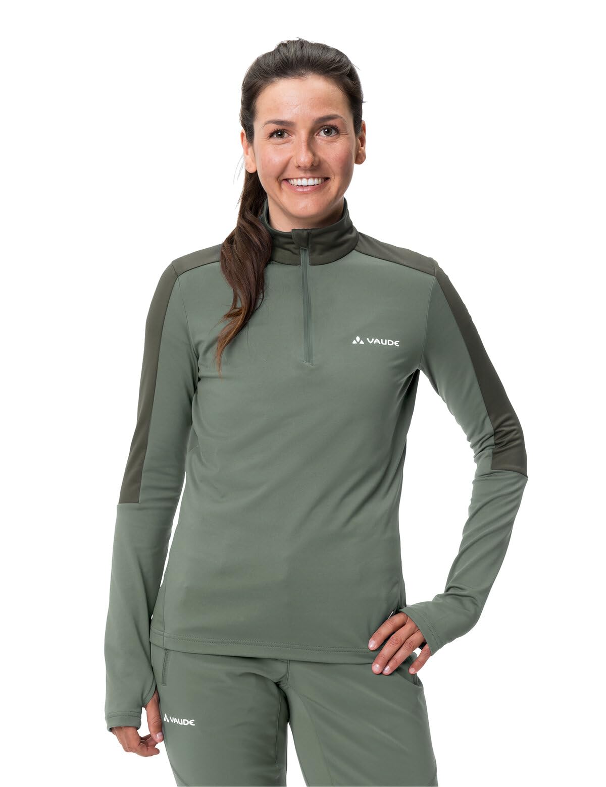vaude-women-s-livigno-halfzip-ii-t-shirt-tecnica-donna image 3