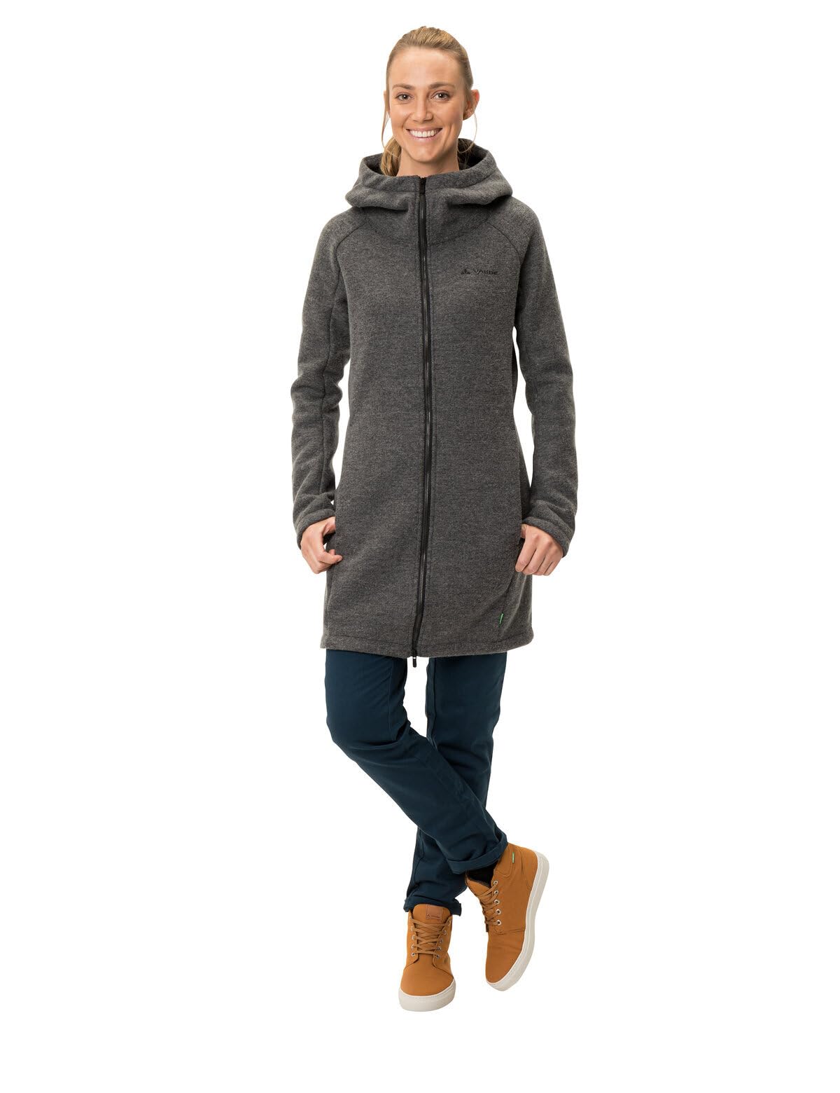 vaude-tinshan-coat-iii-giacca-donna-cappotto-misto-lana-con-cappuccio image 7
