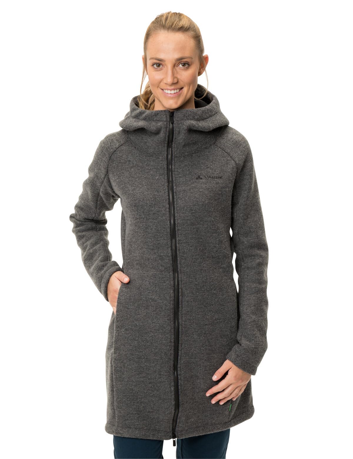 vaude-tinshan-coat-iii-giacca-donna-cappotto-misto-lana-con-cappuccio image 2