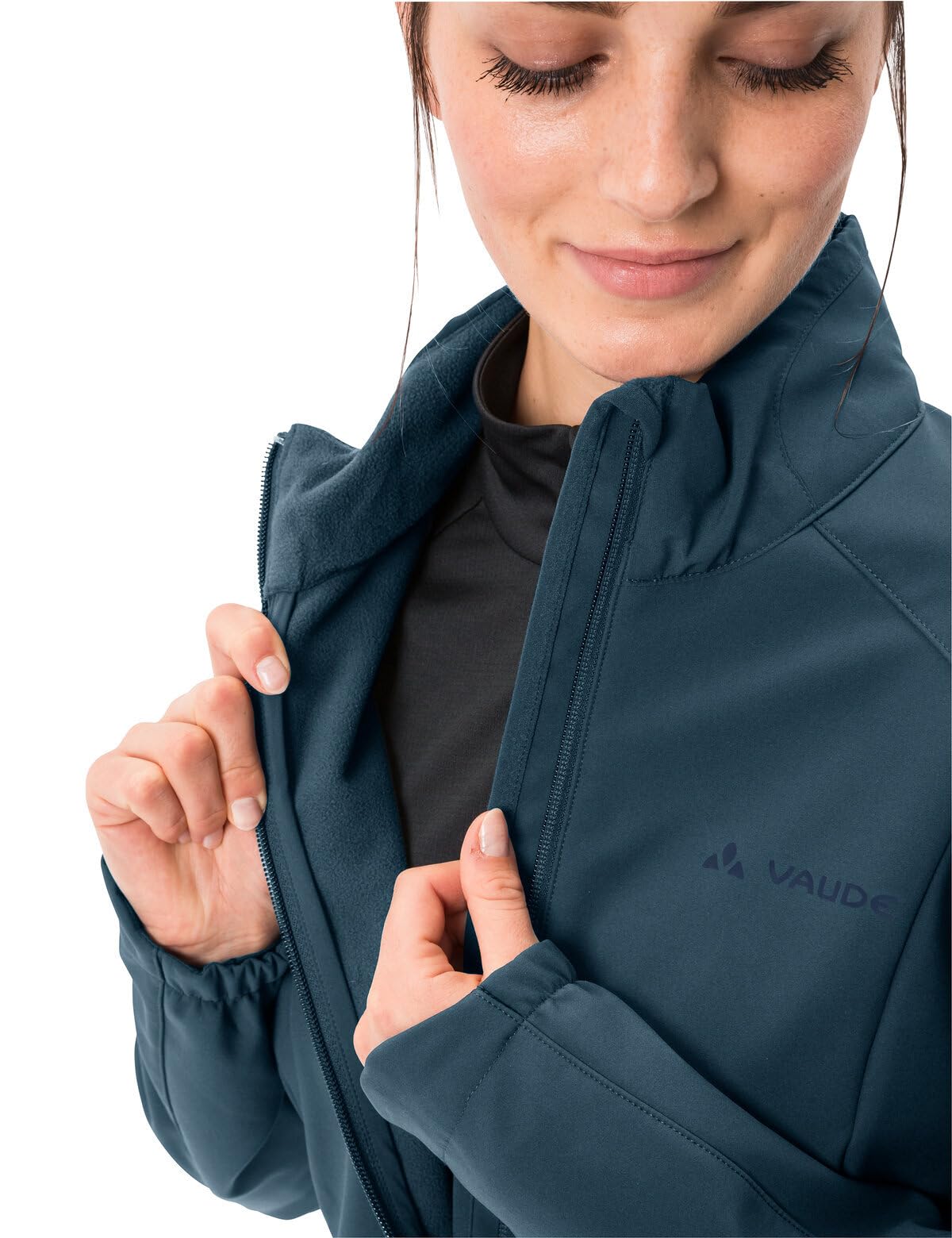 vaude-wintry-iv-giacca-donna-softshell-antivento-riciclata image 3