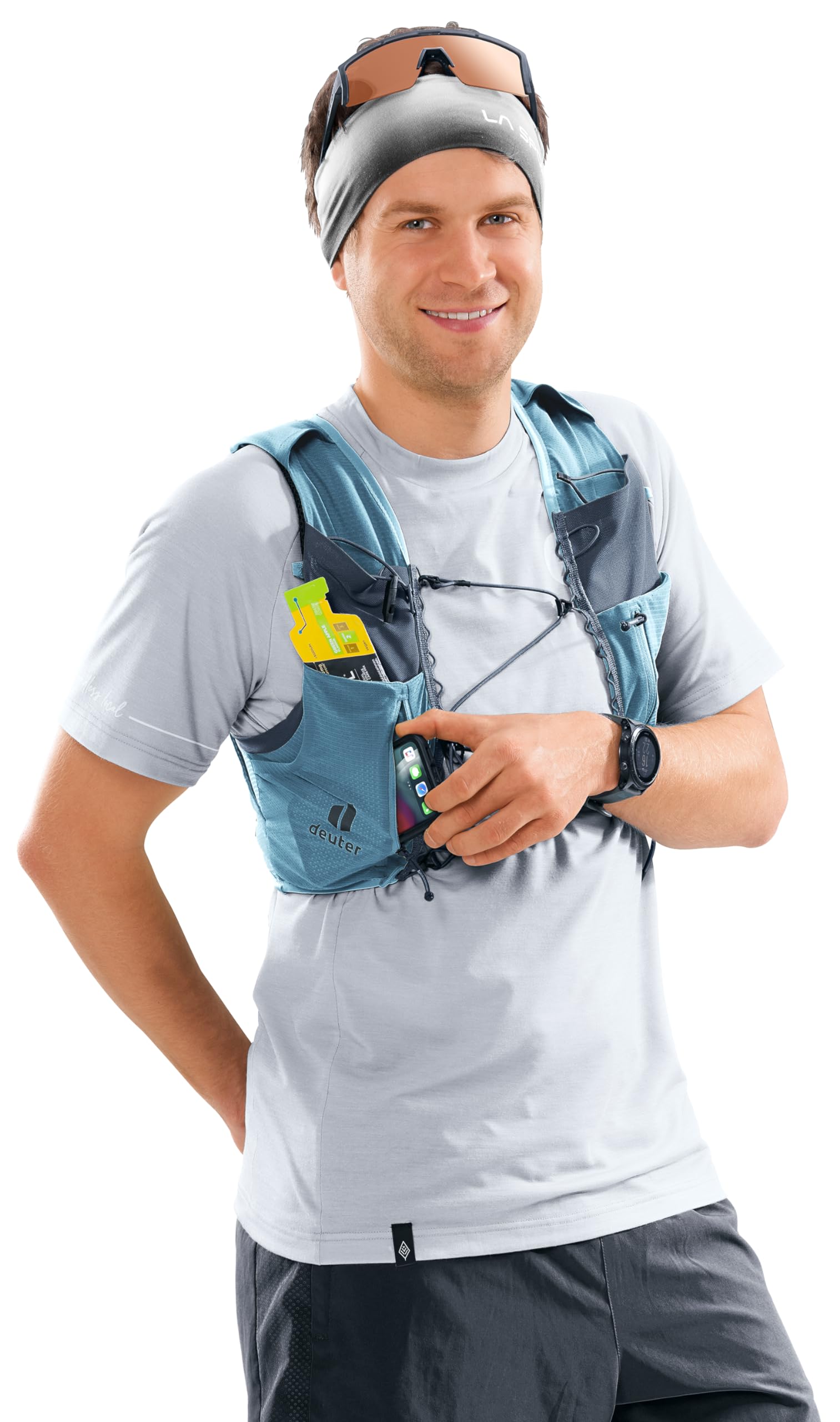 deuter-traick-5-gilet-trail-running-con-2-borracce-streamer-500ml image 7
