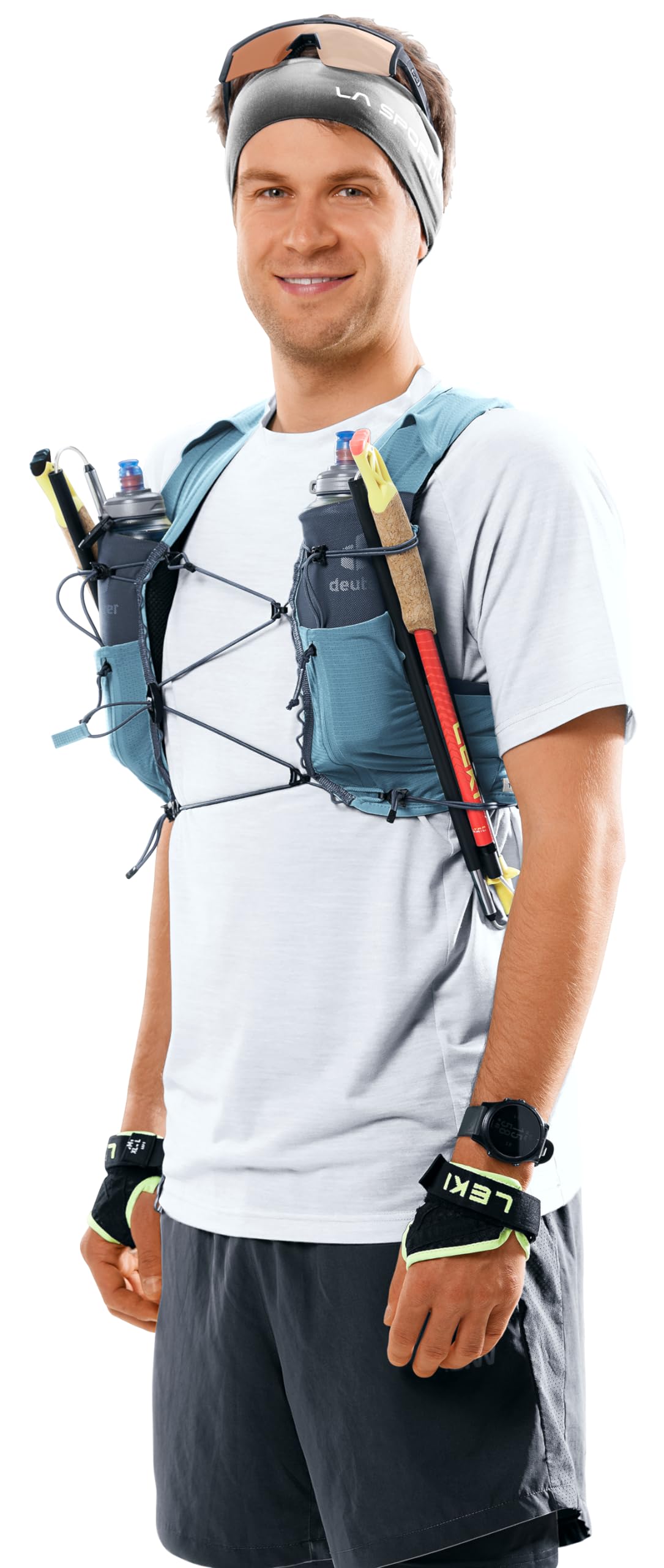 deuter-traick-5-gilet-trail-running-con-2-borracce-streamer-500ml image 6