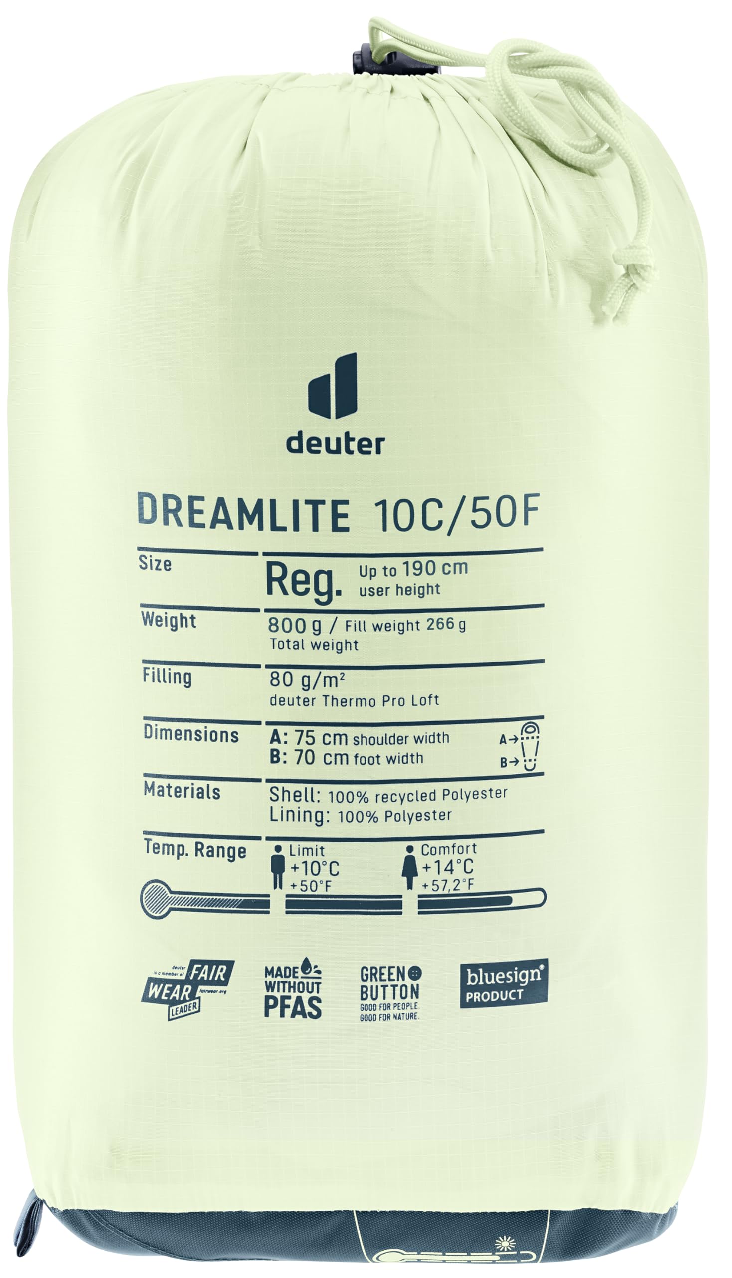 deuter-dreamlite-10c-50f-sacco-a-pelo-ultraleggero-in-fibra-sintetica-comfort-10 image 4