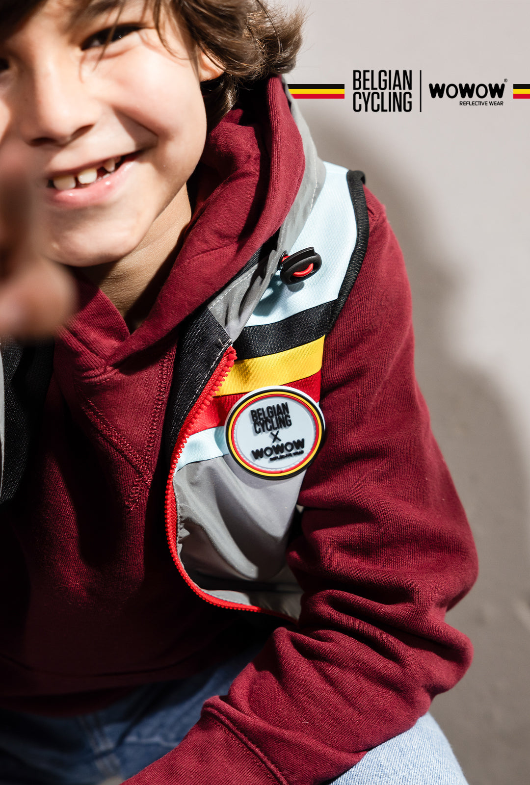 wowow-belgian-cycling-kids-jacket-giacca-riflettente-bambino image 3