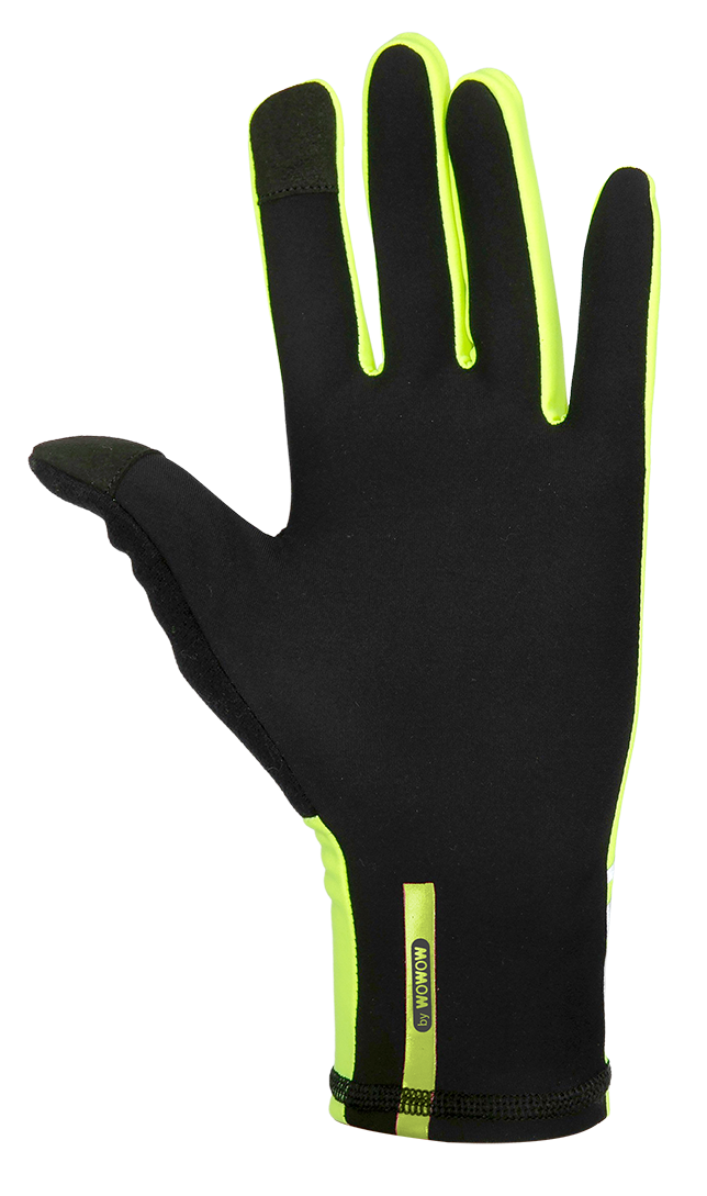 guanti-wowow-bolt-glove-gialli-fluorescenti-riflettenti image 2