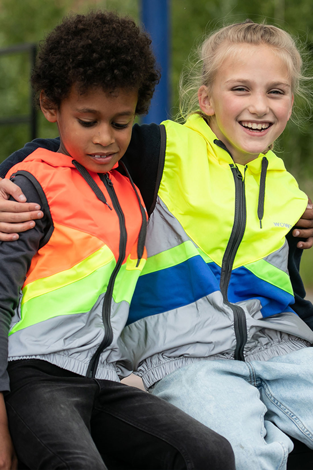 wowow-cape-town-hoodie-giacca-con-cappuccio-fluorescente-e-riflettente-per-bambi image 3