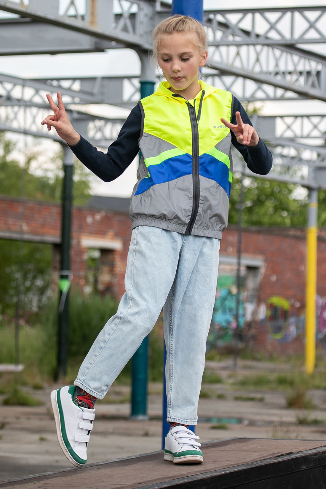 wowow-cape-town-hoodie-giacca-con-cappuccio-fluorescente-e-riflettente-per-bambi image 5