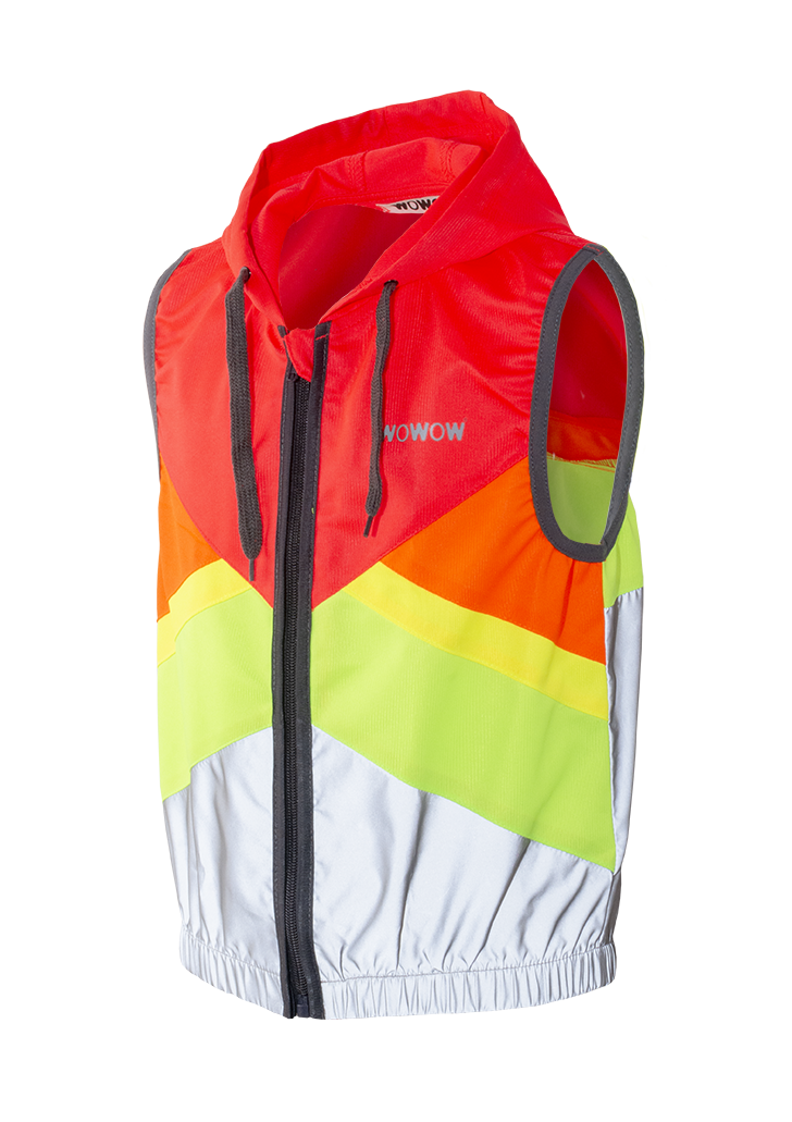 wowow-cape-town-hoodie-giacca-con-cappuccio-fluorescente-e-riflettente-per-bambi image 2
