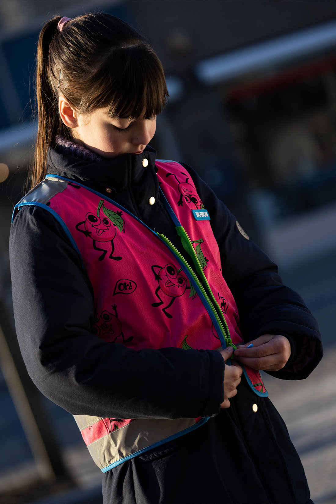 wowow-comic-veggie-jacket-giacca-fluorescente-e-riflettente-per-bambini image 5
