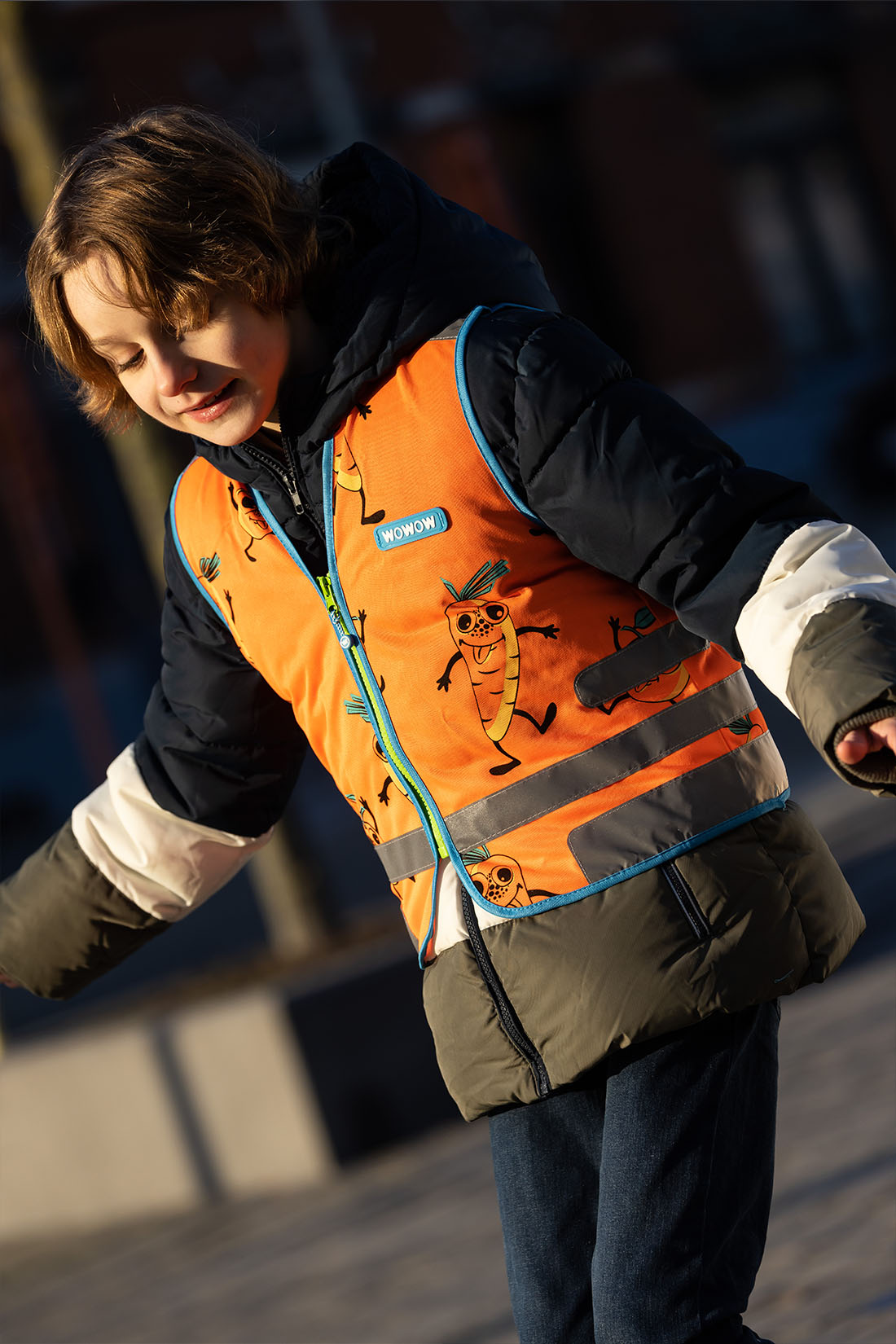 wowow-comic-veggie-jacket-giacca-fluorescente-e-riflettente-per-bambini image 7