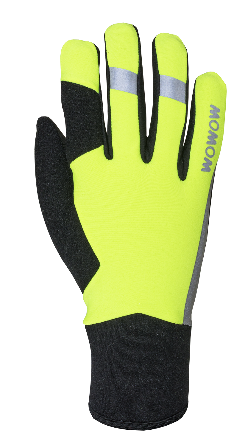 wowow-early-fog-glove-guanti-da-ciclismo-fluorescenti-con-manopola-neoprene image 1