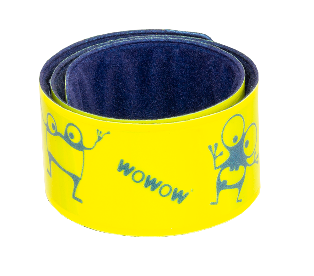 wowow-goyo-snap-wrap-giallo-fluorescente-bracciale-riflettente-con-banda-in-acci image 1