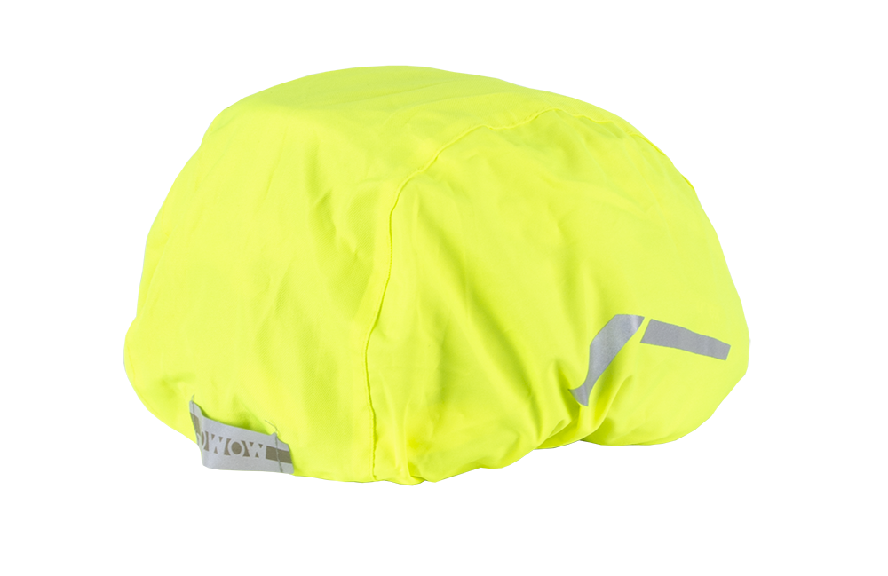 wowow-copricasco-impermeabile-giallo-fluorescente-con-rifrangenti-per-casco-bici image 2