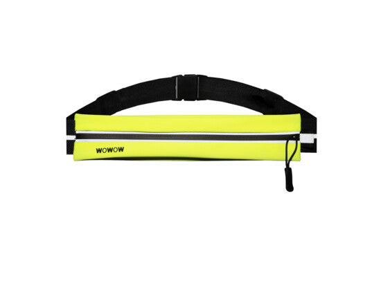 wowow-pocket-belt-yellow-cintura-elasticizzata-riflettente-con-tasca image 1