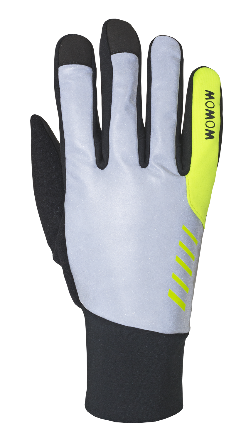wowow-night-stroke-glove-guanto-invernale-windproof-bike-flameato-giallo-con-rif image 1