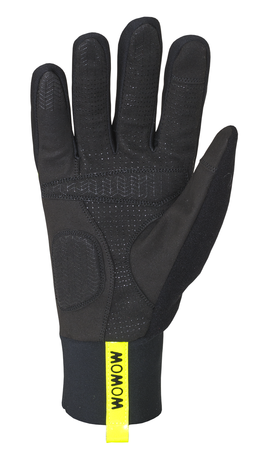 wowow-night-stroke-glove-guanto-invernale-windproof-bike-flameato-giallo-con-rif image 2