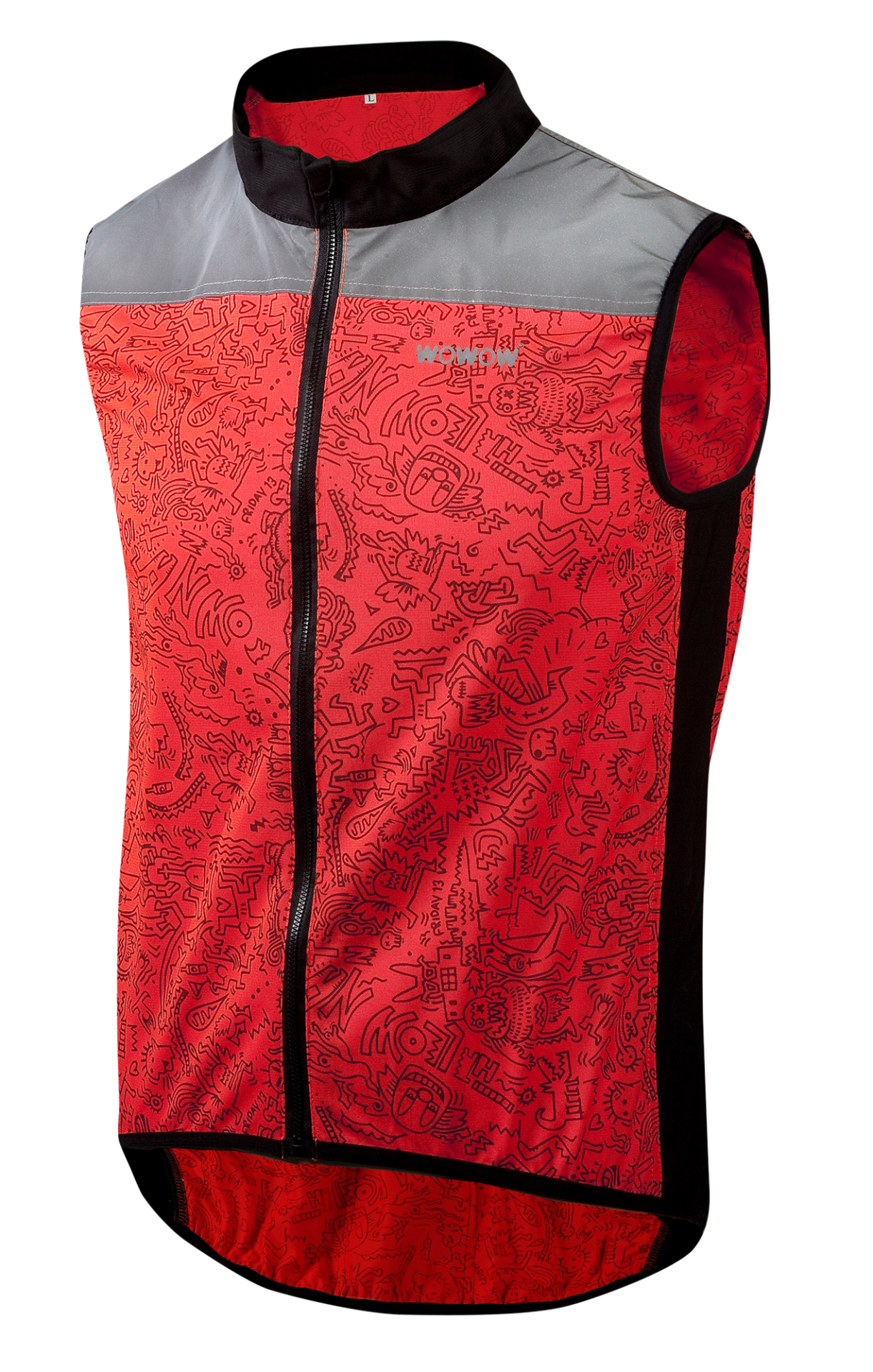 wowow-rebel-jacket-raceviz-giacca-da-ciclismo-fluorescente-riflettente image 1