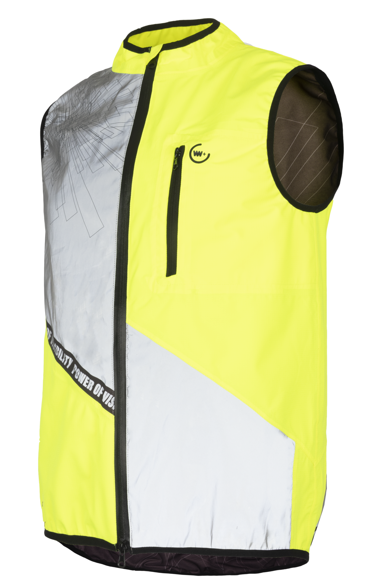 wowow-road-town-giacca-gialla-fluorescente-antivento-con-riflessi image 1