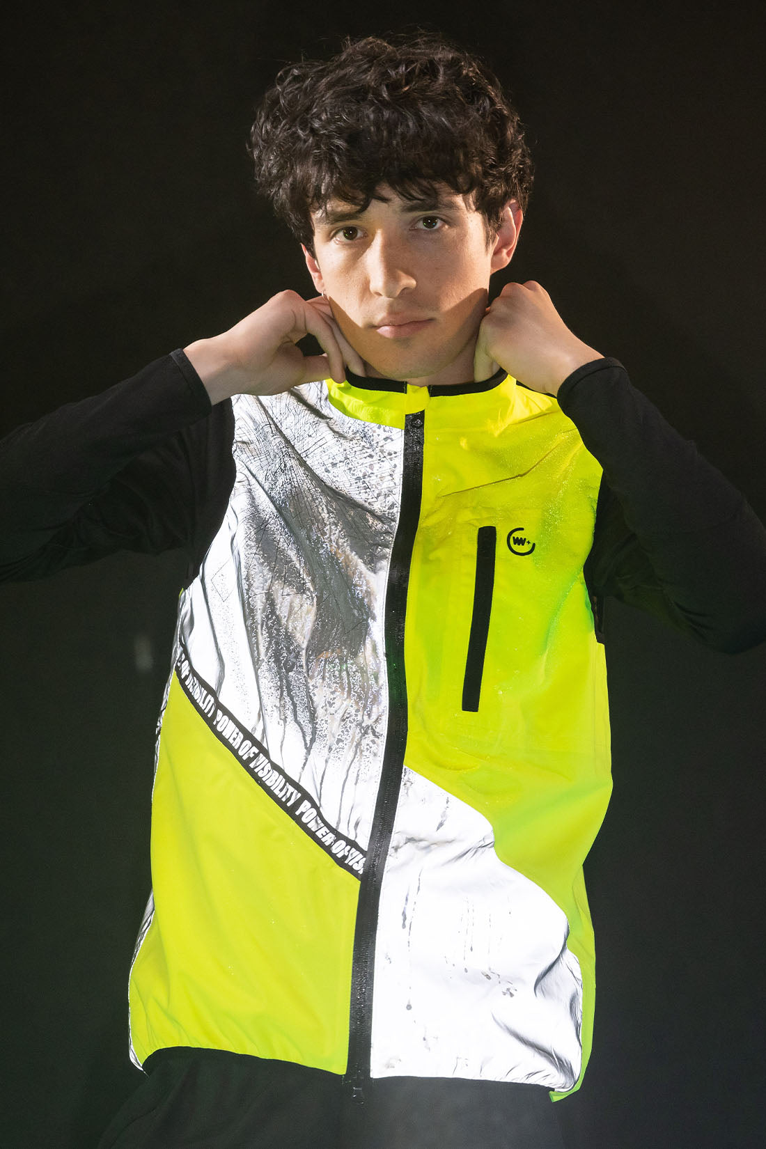 wowow-road-town-giacca-gialla-fluorescente-antivento-con-riflessi image 3