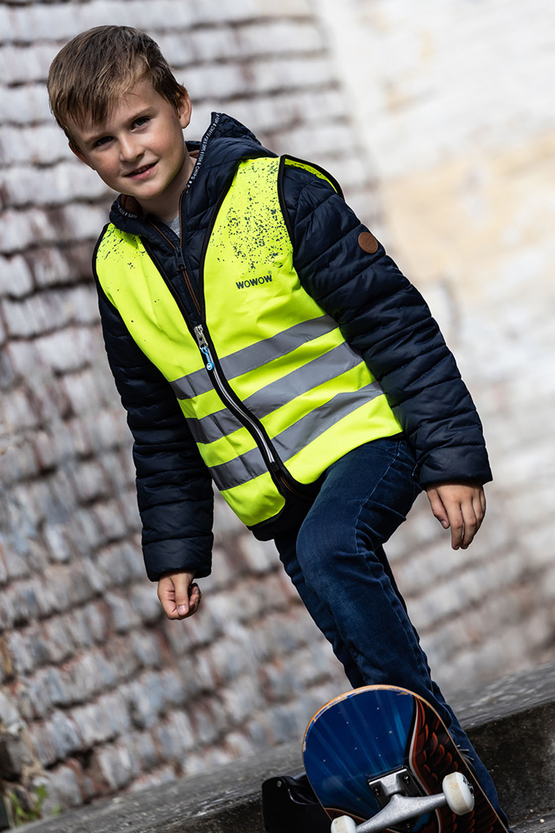 wowow-schlamm-giacca-gialla-fluo-riflettente-per-bambini image 6