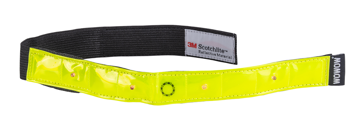 wowow-smart-bar-bracciale-led-giallo-fluorescente-riflettente image 1