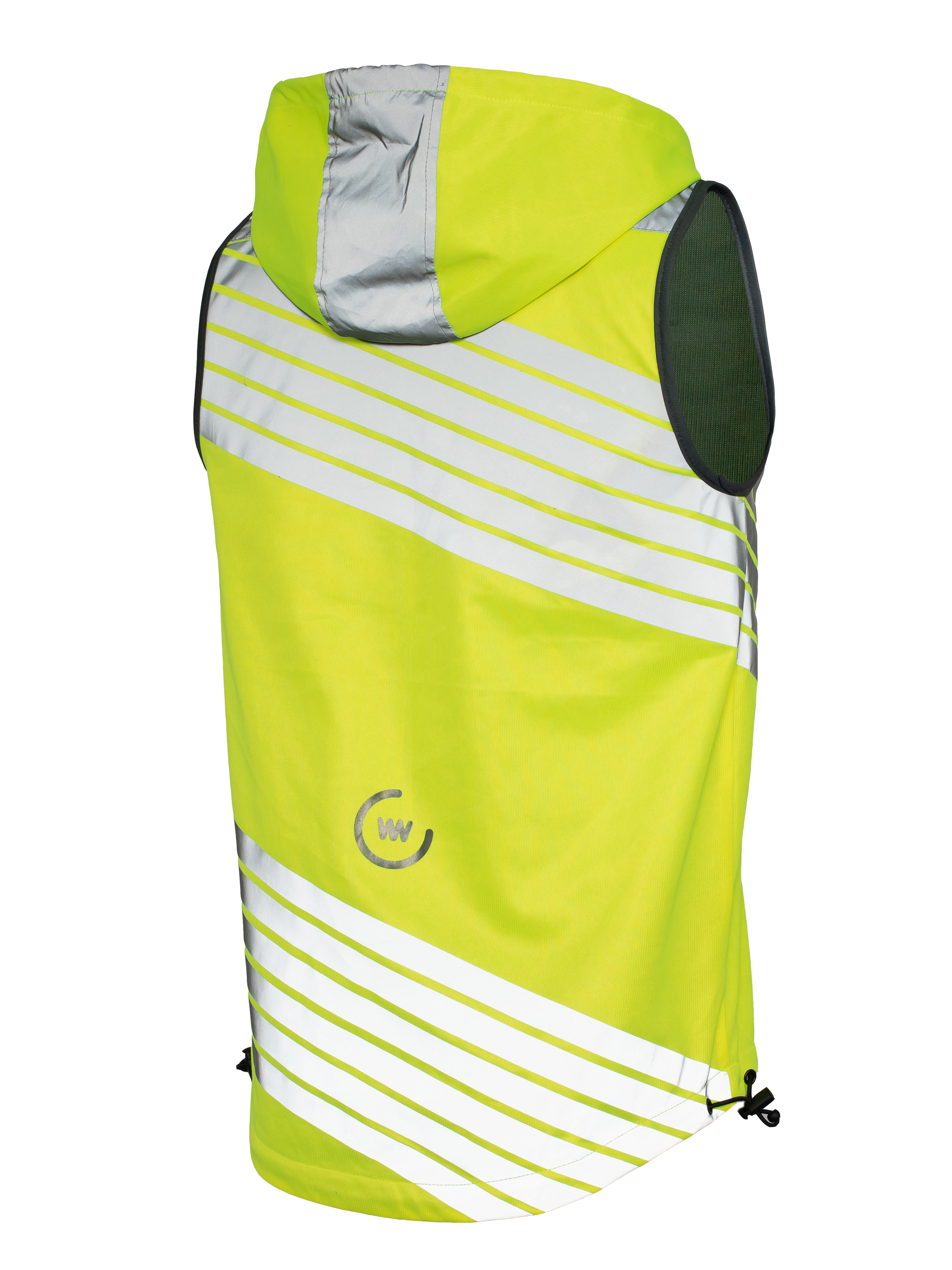 giacca-riflettente-wowow-three-sixty-giallo-fluorescente-per-pendolari-urbani image 2
