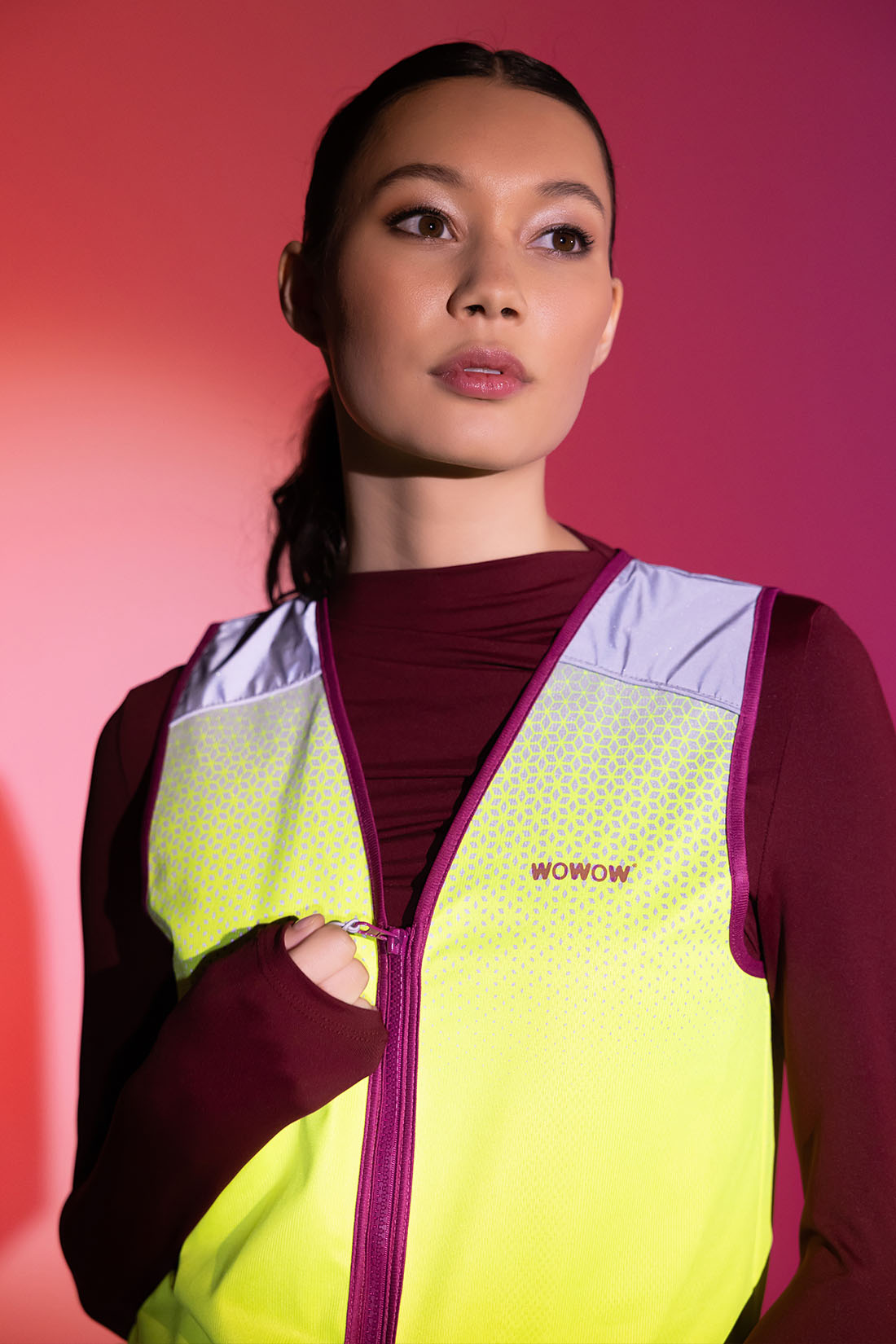 wowow-yara-giacca-giallo-fluo-donna image 5