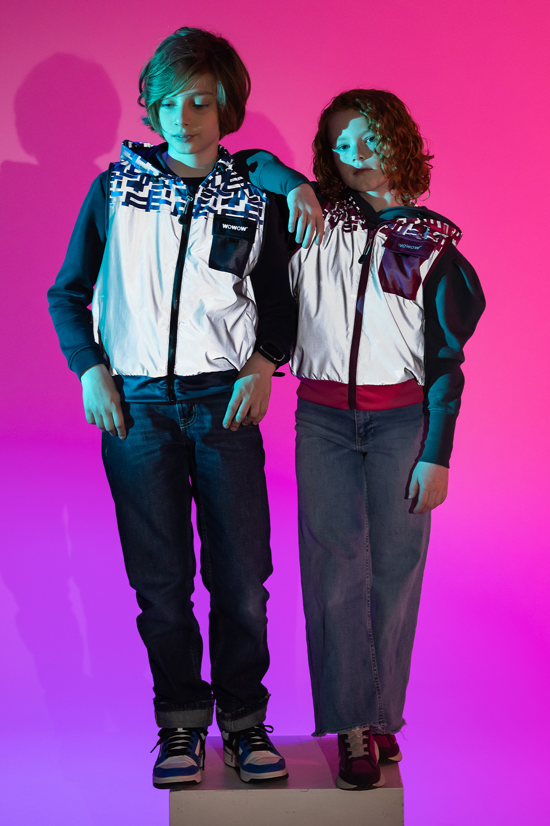 wowow-yoho-giacca-blu-full-reflective-bambino image 3